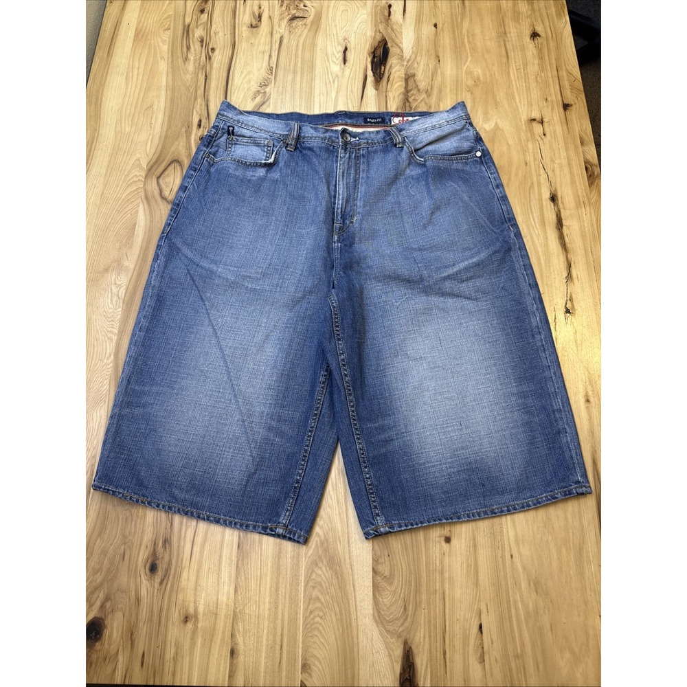 Ecko Unltd Men's Blue Jean Baggy Fit Shorts Size 40